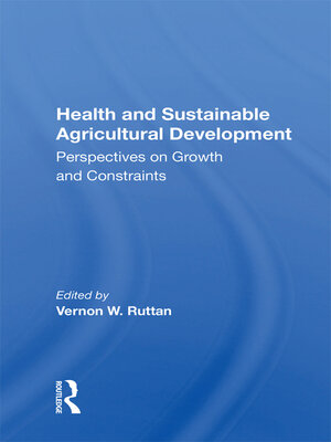 cover image of Health and Sustainable Agricultural Development